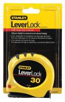 24A344 Measuring Tape, 1 In x30 ft, Steel, Ylw/Blk
