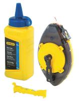 24A368 Chalk Line Reel, 100 ft, ABS, w/Blue Chalk