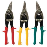 24A435 Aviation Snip Set, 8 In, Ylw, Red, Grn, 3 Pc