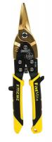 24A448 Aviation Snip, Center, 8 In L, Black/Yellow