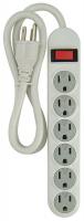 24A458 Outlet Strip, 6 Outlets, White