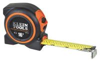 24A474 Measuring Tape, 1 In x 16 ft, Black/Orange