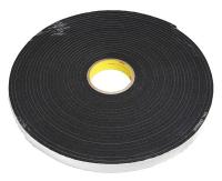 24A640 Double Sided Tape, 1 In x 18 yd., Black