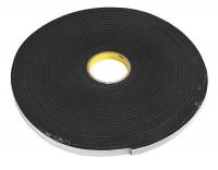 24A647 Double Sided Tape, 3/4 In x 18 yd., Black