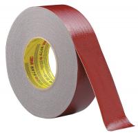 24A662 Duct Tape, 1-7/8 In x 60 yd, 12.6 mil, Red