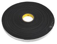 24A683 Double Sided Tape, 1 In x 36 yd., Black