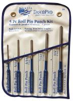 24A854 Roll Pin Punch Set, Carbon Steel, 5 Pc