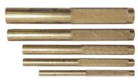 24C210 Hand Punch Set, 8 In, Brass, 5 Pc