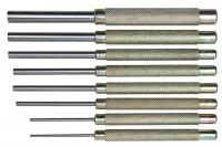 24C228 Pin Punch Set, Steel, 8 Pc