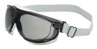24C253 Safety Goggle, Gray Lens, Fabric Strap