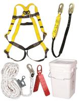 24D033 Fall Protection Kit, Univ., 310 lb, 6 ft. L