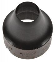 24D595 Hollow Punch, Round, Steel, 1-1/8 x1-1/4 In