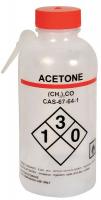 24J877 Wash Bottle, Acetone, 500 ml, PK4