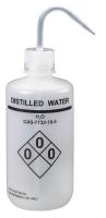24J893 Wash Bottle, Water, 1000 ml, PK4