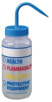 24J902 Wash Bottle, Vented, 500 ml, PK6