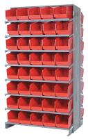 24K046 Pick Rack, 24Dx36Wx60H, 80 Red Bins