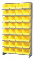 24K071 Pick Rack, 12Dx36Wx60H, 32 Yellow Bins