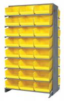 24K076 Pick Rack, 24Dx36Wx60H, 48 Yellow Bins