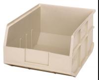 24K155 Stackable Shelf Bin, 14x11x7, Ivory