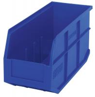 24K177 Stackable Shelf Bin, 14x6x7, Blue