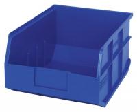 24K179 Stackable Shelf Bin, 14x11x7, Blue