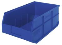 24K182 Stackable Shelf Bin, 18x11x7, Blue