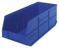 24K183 Stackable Bin, 20-1/2x8-1/4x7, Blue