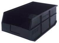 24K225 Stackable Shelf Bin, 18x11x7, Black