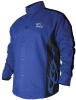 24K501 Welding Jacket, FR, Cotton, Blue, XL