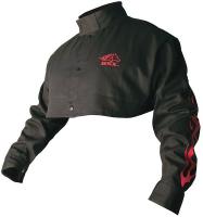 24K527 Welding Half Jacket, FR, Cotton, Black, XL