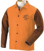 24K555 Welding Jacket, FR, Cow Split, Orange, 3XL