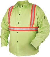 24K574 FR Jacket, Cotton, Hi-Vis Lime, XL