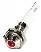 24M020 Round Indicator Light, Red, 12VDC