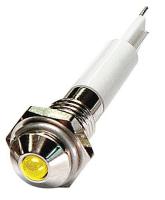 24M024 Round Indicator Light, Yellow, 24VDC