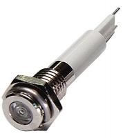 24M041 Flat Indicator Light, White, 24VDC