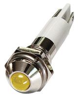 24M043 Round Indicator Light, Yellow, 12VDC