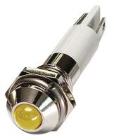 24M046 Round Indicator Light, Yellow, 24VDC