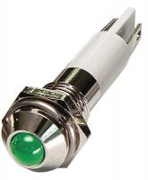 24M050 Round Indicator Light, Green, 110VAC