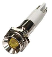 24M055 Protrude Indicator Light, Yellow, 24VDC