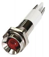 24M057 Protrude Indicator Light, Red, 110VAC