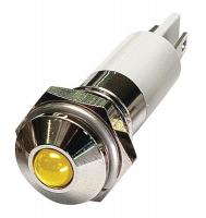 24M079 Round Indicator Light, Yellow, 24VDC