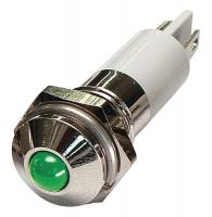 24M083 Round Indicator Light, Green, 110VAC