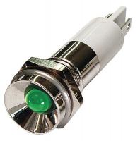 24M086 Protrude Indicator Light, Green, 12VDC