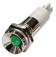 24M089 Protrude Indicator Light, Green, 24VDC