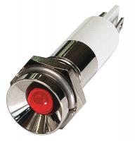 24M090 Protrude Indicator Light, Red, 110VAC