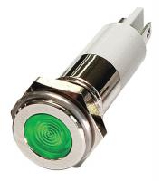 24M101 Flat Indicator Light, Green, 24VDC