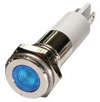 24M102 Flat Indicator Light, Blue, 24VDC