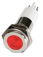 24M104 Flat Indicator Light, Red, 110VAC