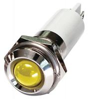 24M113 Round Indicator Light, Yellow, 24VDC