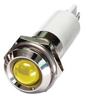 24M116 Round Indicator Light, Yellow, 110VAC